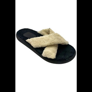 Ancient Greek Women's Thais Comfort Sandals Black/White - Medium